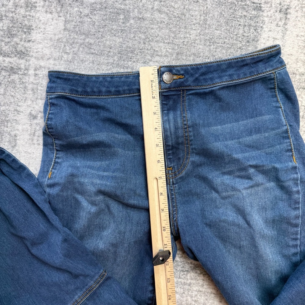 Free People Just Float On Fare Jeans Women 28 Bell Bottom Stretch Festival Retro - Picture 7 of 9